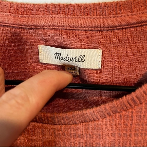 Women’s | Madewell Tie Cold Shoulder Textured Blouse | XXS - Picture 5 of 8